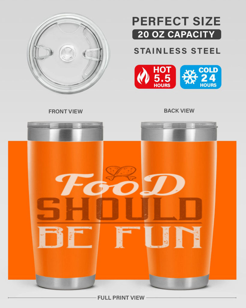 food should be fun 38#- cooking- Tumbler