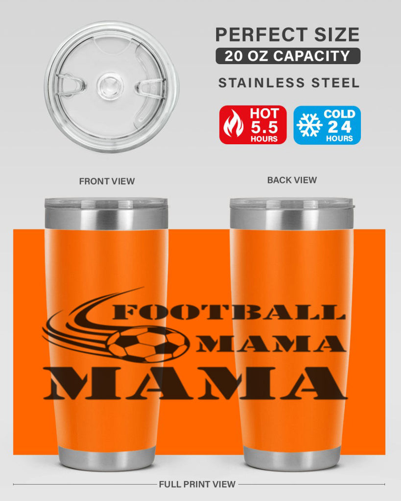 football mama 179#- mom- Tumbler