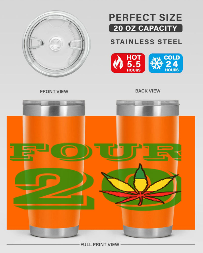 four twenty 87#- marijuana- Tumbler