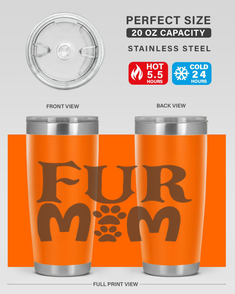 fur mom 266#- mom- Tumbler