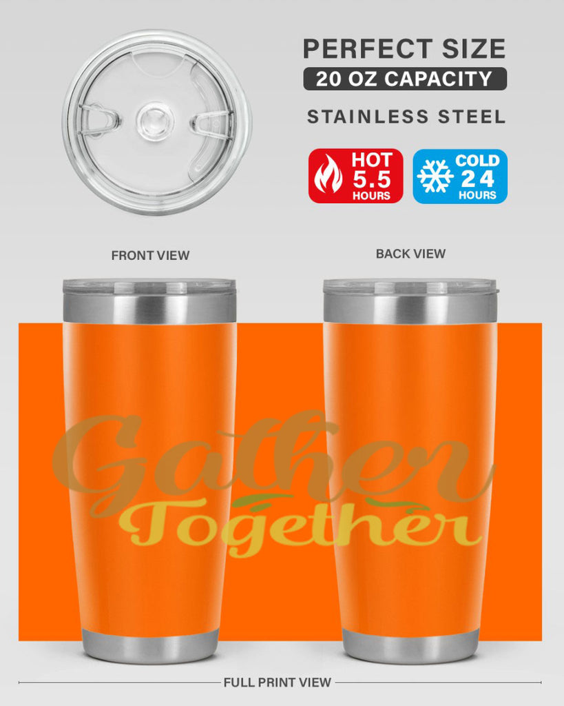 gather together 61#- thanksgiving- Tumbler