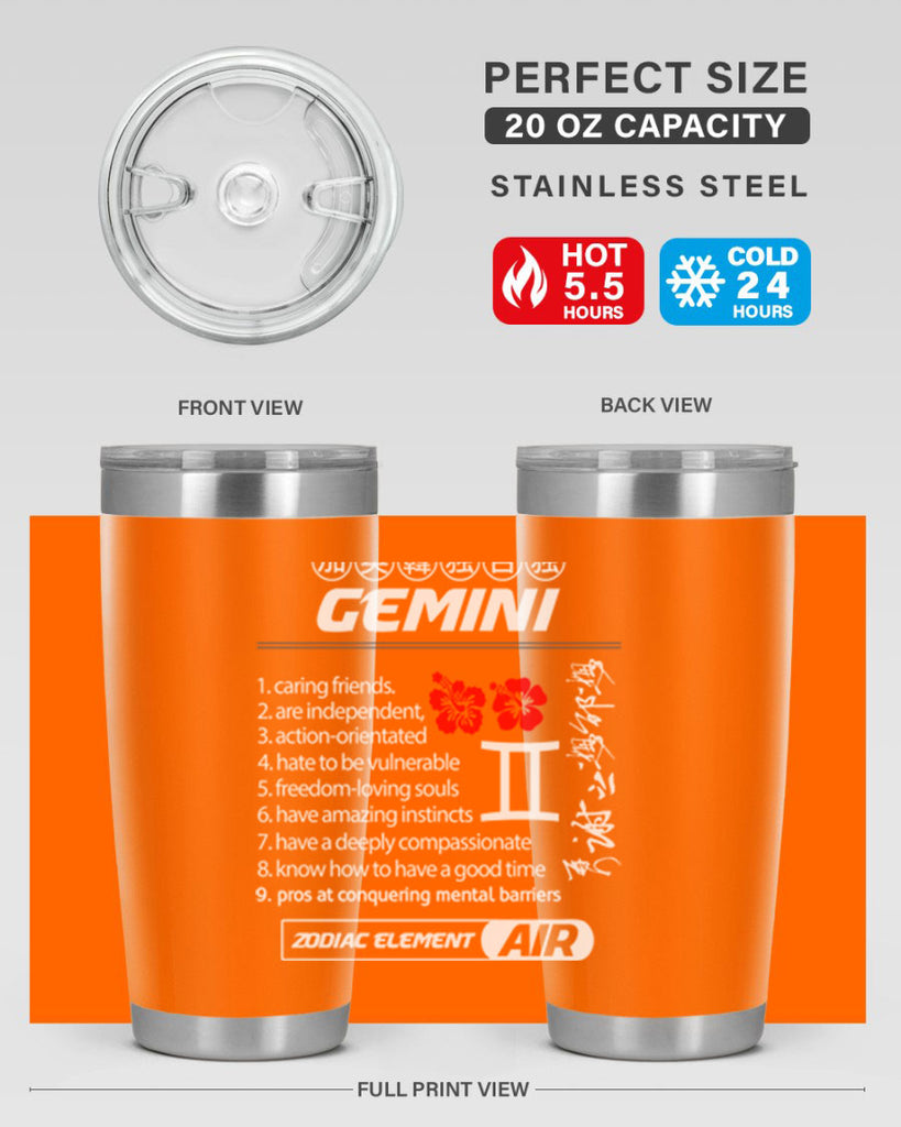 gemini 242#- zodiac- Tumbler