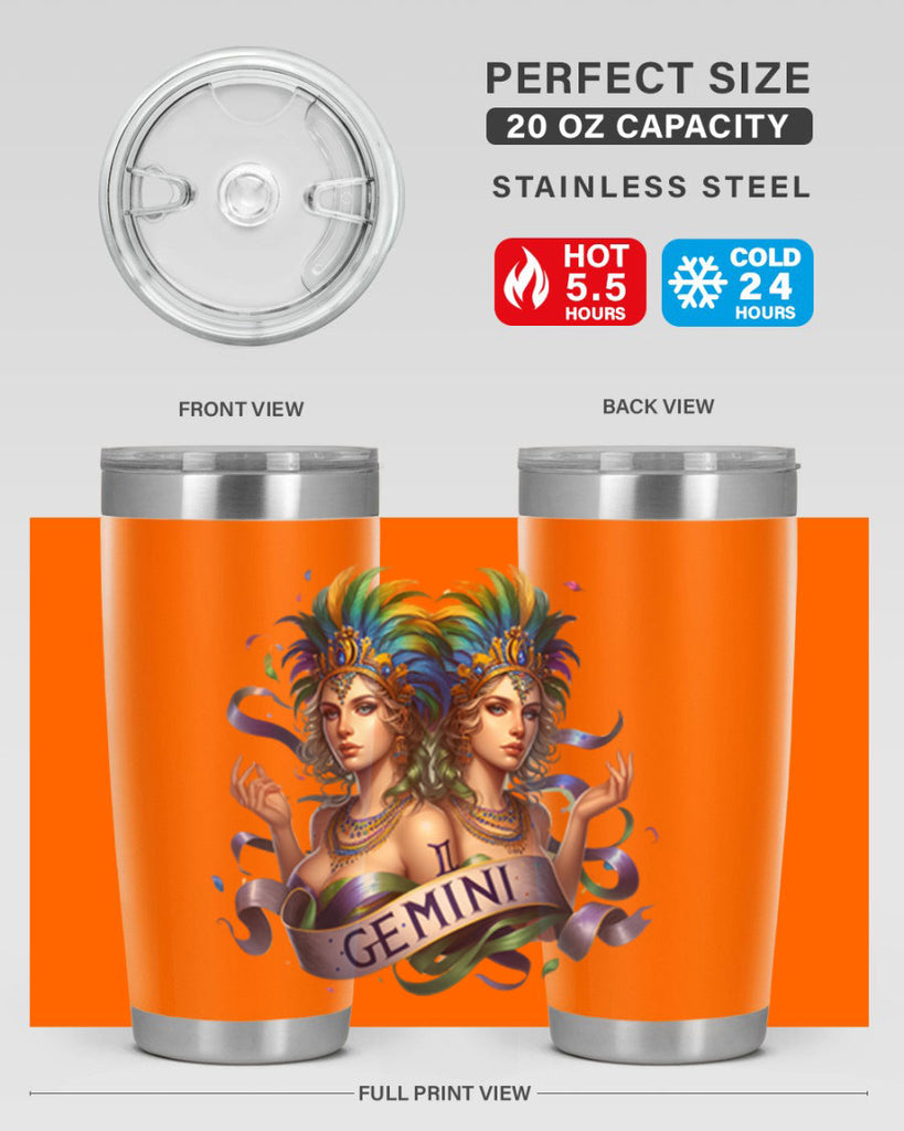 gemini 243#- zodiac- Tumbler