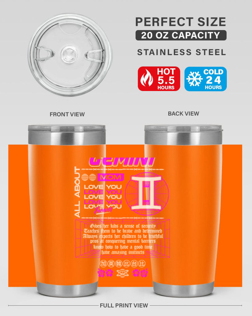 gemini 244#- zodiac- Tumbler