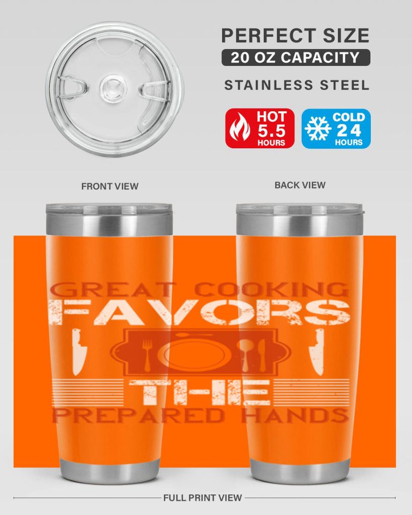 great cooking favors the prepared hands 37#- cooking- Tumbler