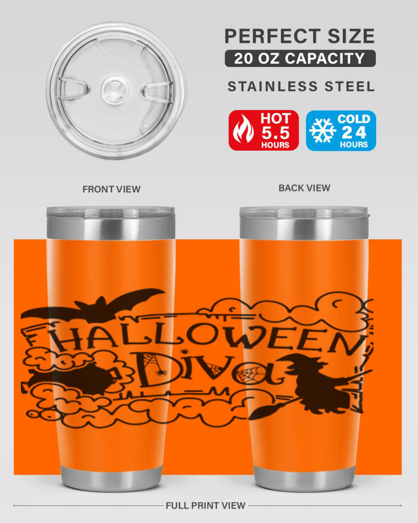 halloween diva 74#- halloween- Tumbler