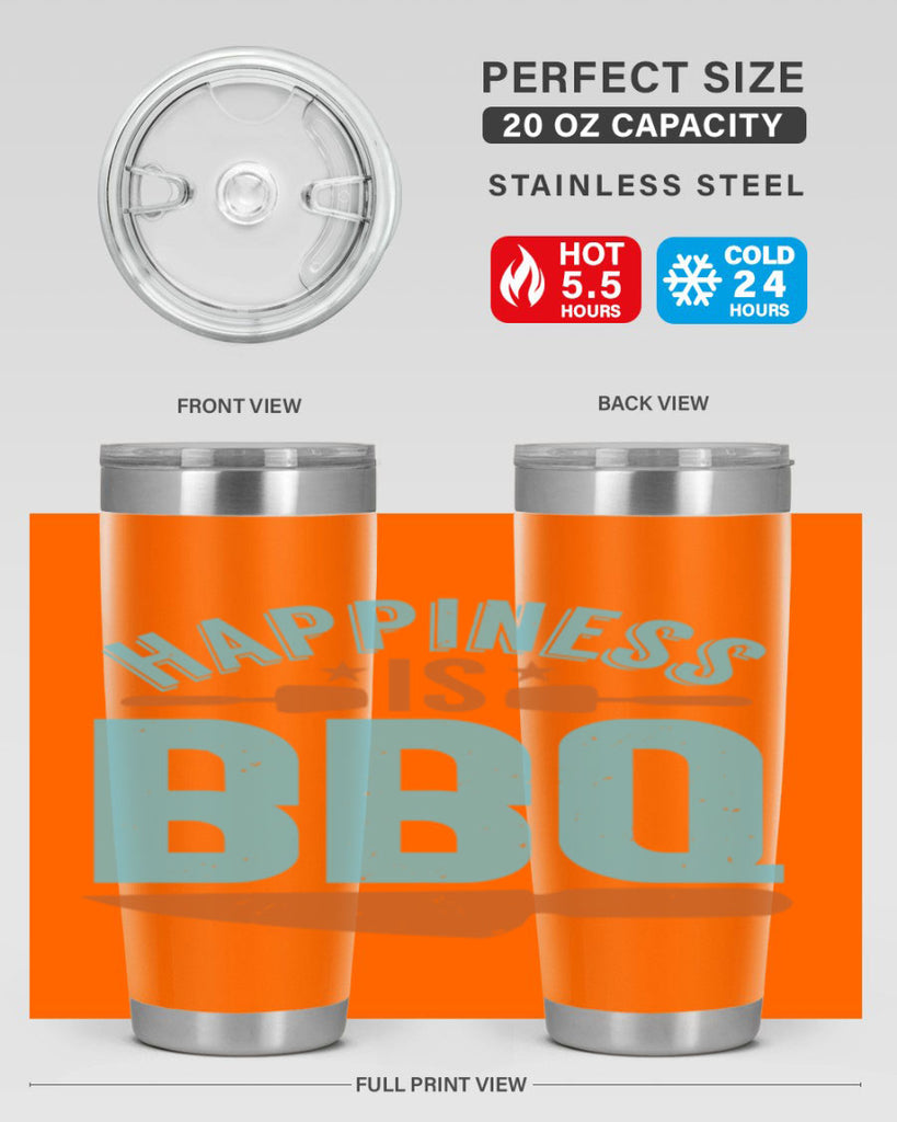 happiness is bbq 43#- bbq- Tumbler