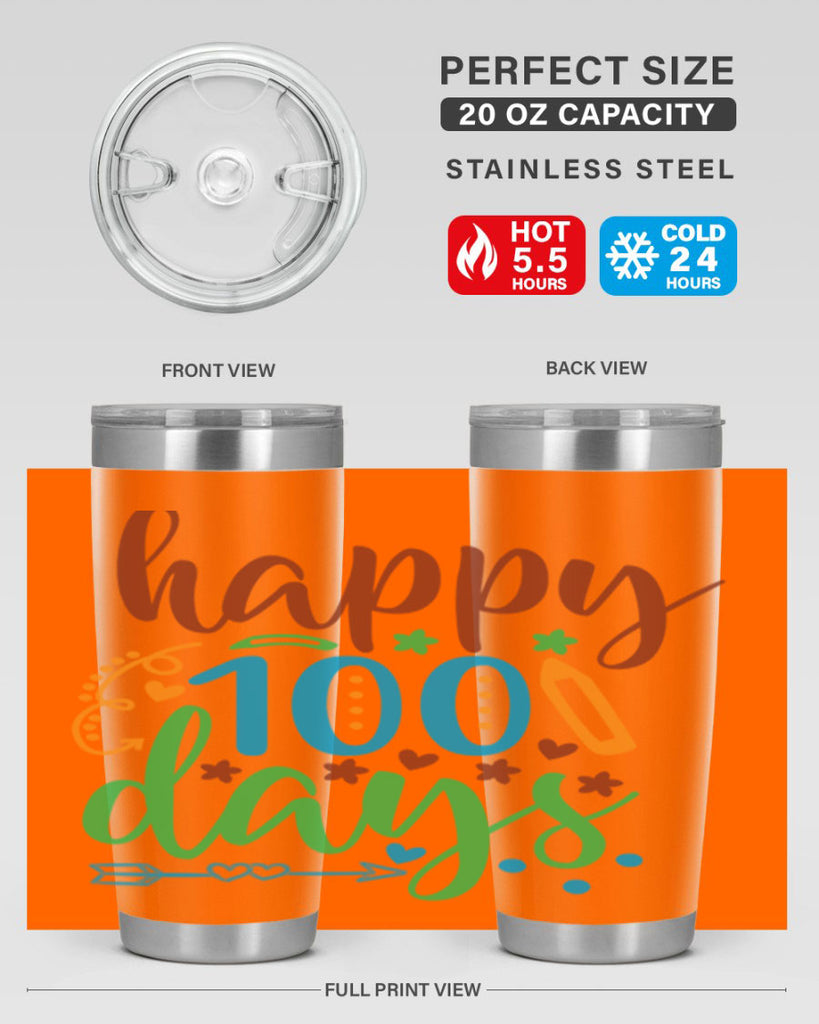 happy 100 days 10#- 100 days of school- Tumbler