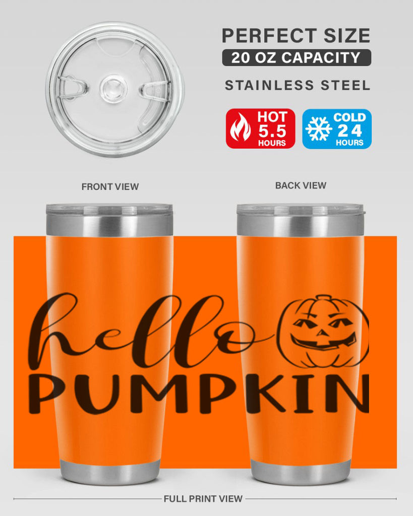 hello pumpkin 287#- fall- Tumbler