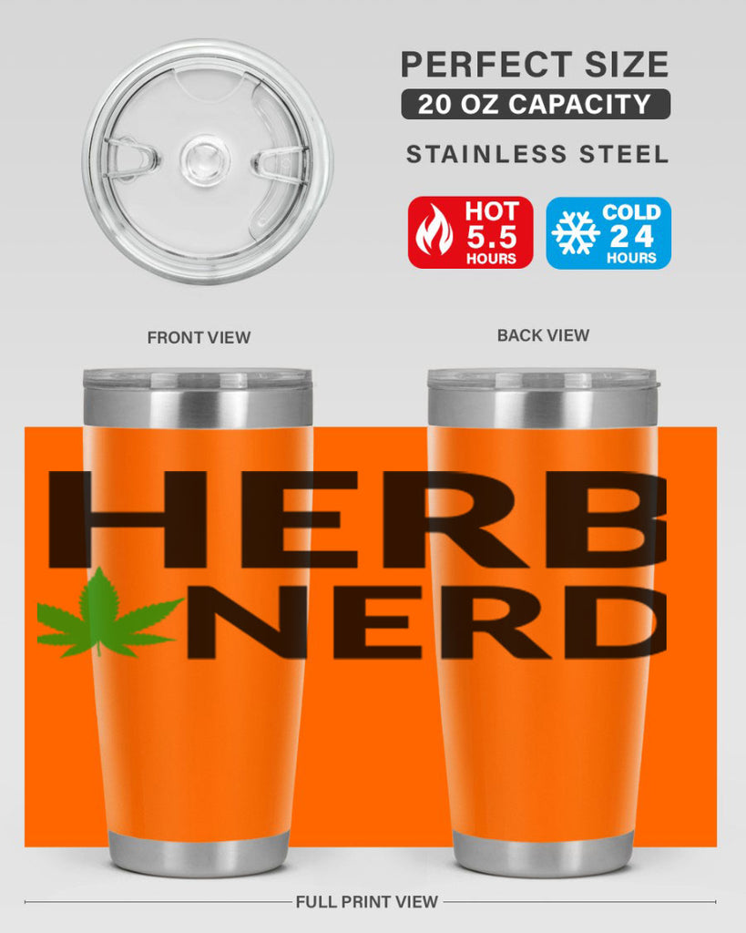 herb nerd 108#- marijuana- Tumbler