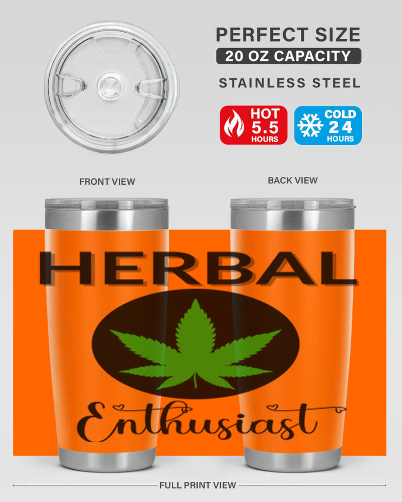 herbal enthusiast 109#- marijuana- Tumbler