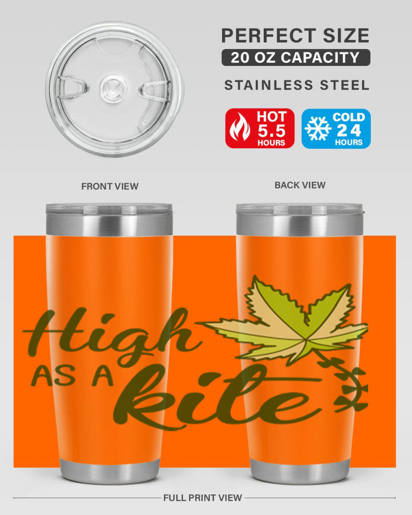 high as a kite 112#- marijuana- Tumbler