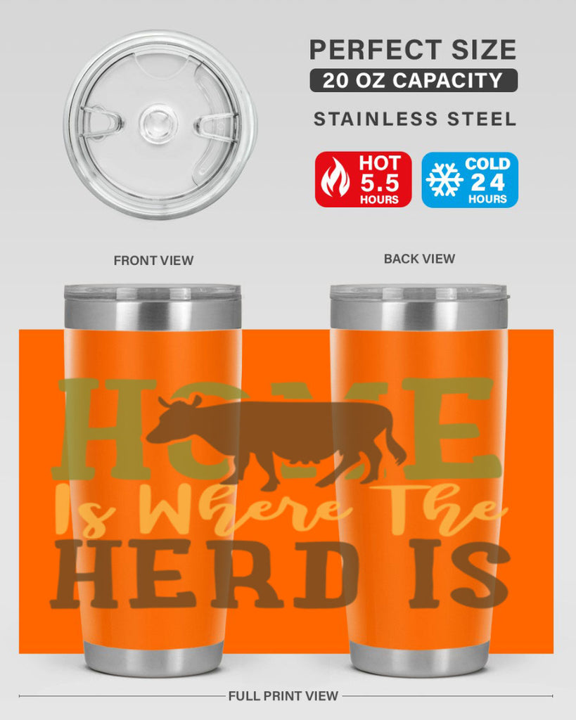 home is where the herd is 7#- farming and gardening- Tumbler