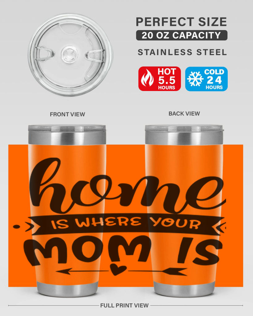 home is where your mom is 36#- home- Tumbler