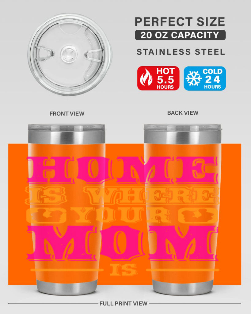 home is where your mom is 72#- mothers day- Tumbler