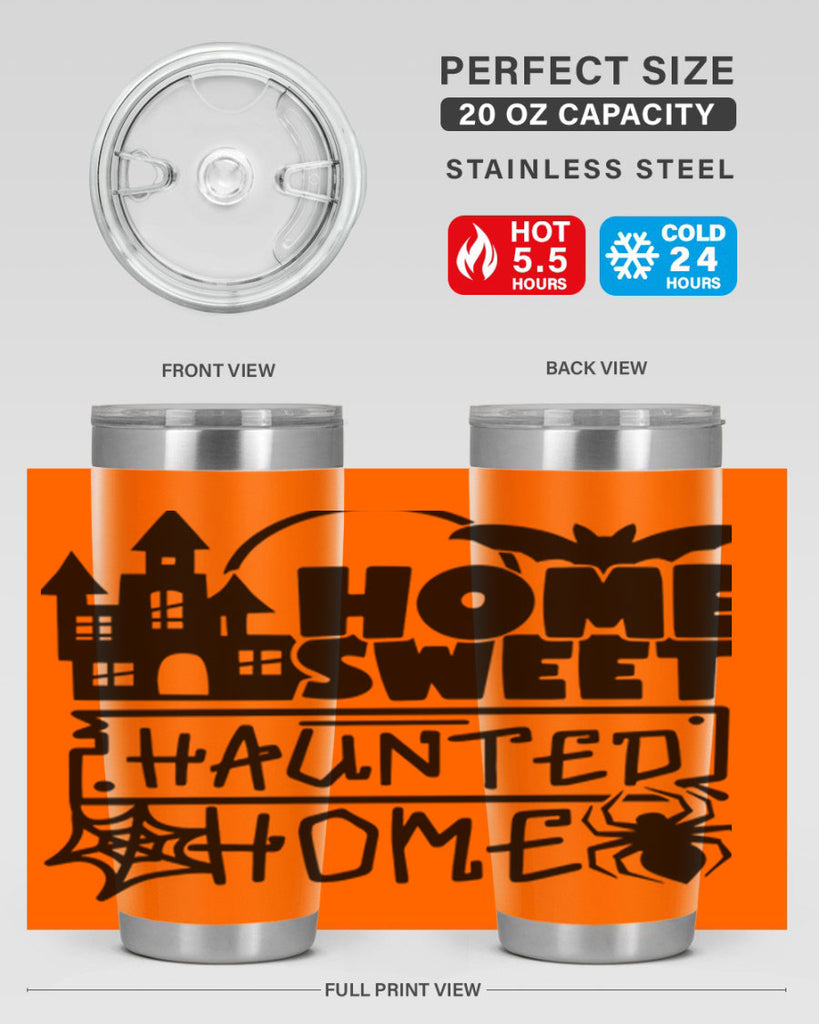 home sweet haunted home 57#- halloween- Tumbler