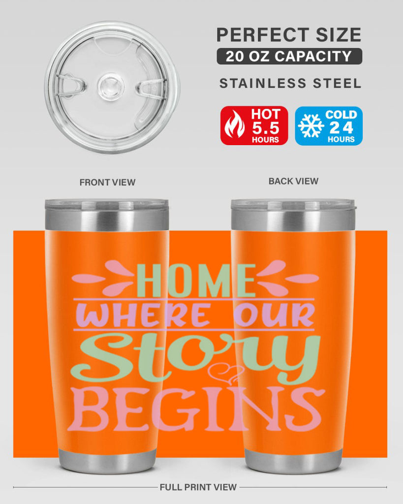 home where our story begins 23#- home- Tumbler