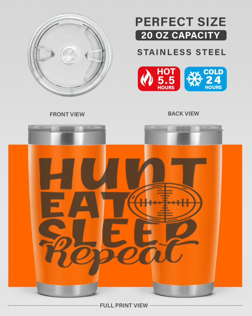 hunt eat sleep repeat 11#- hunting- Tumbler