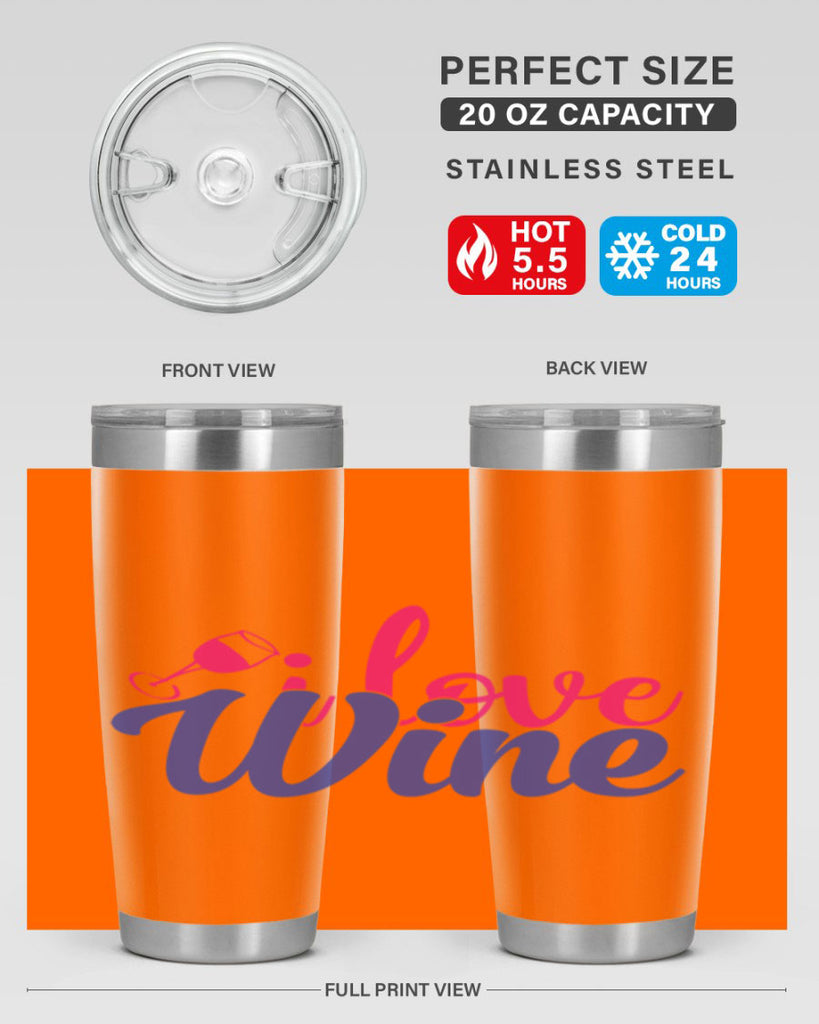 i love wine 402#- mom- Tumbler