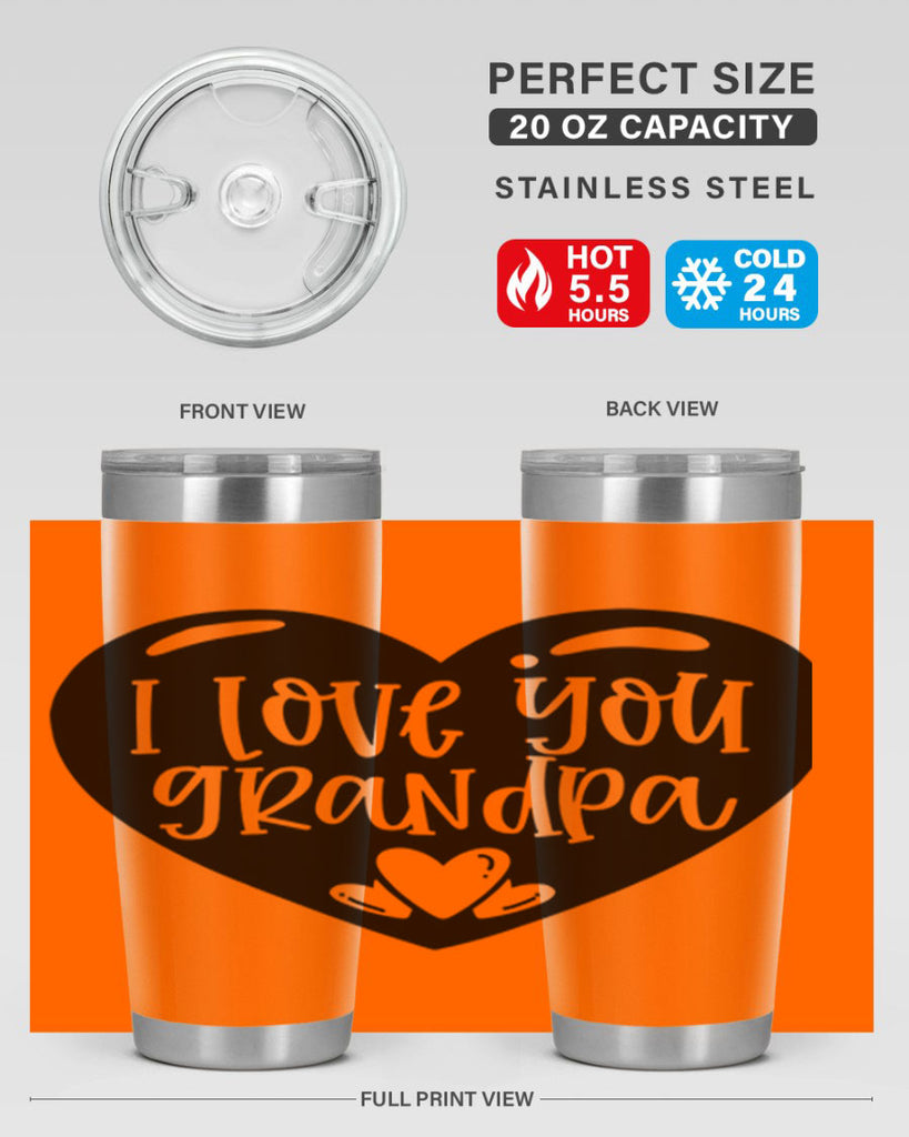 i love you grandpa 39#- fathers day- Tumbler