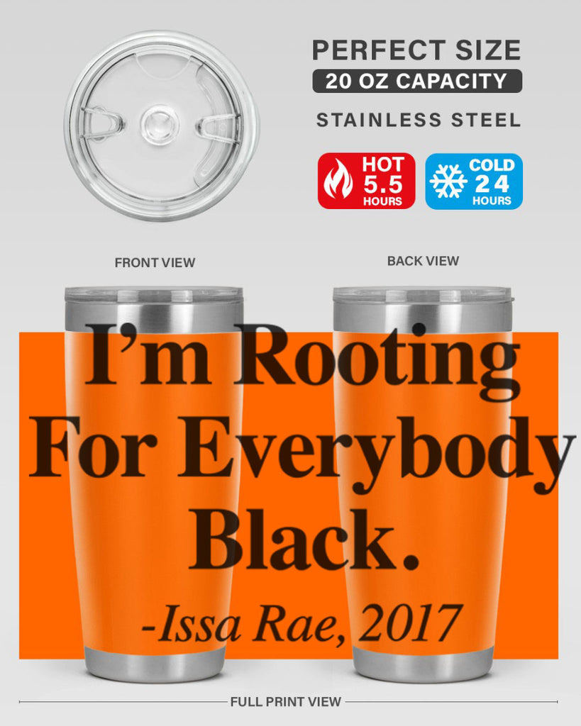 im  rooting for everybody black  109#- black words phrases- Cotton Tank