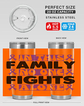 in this family no one fights alone 188#- alzheimers- Tumbler