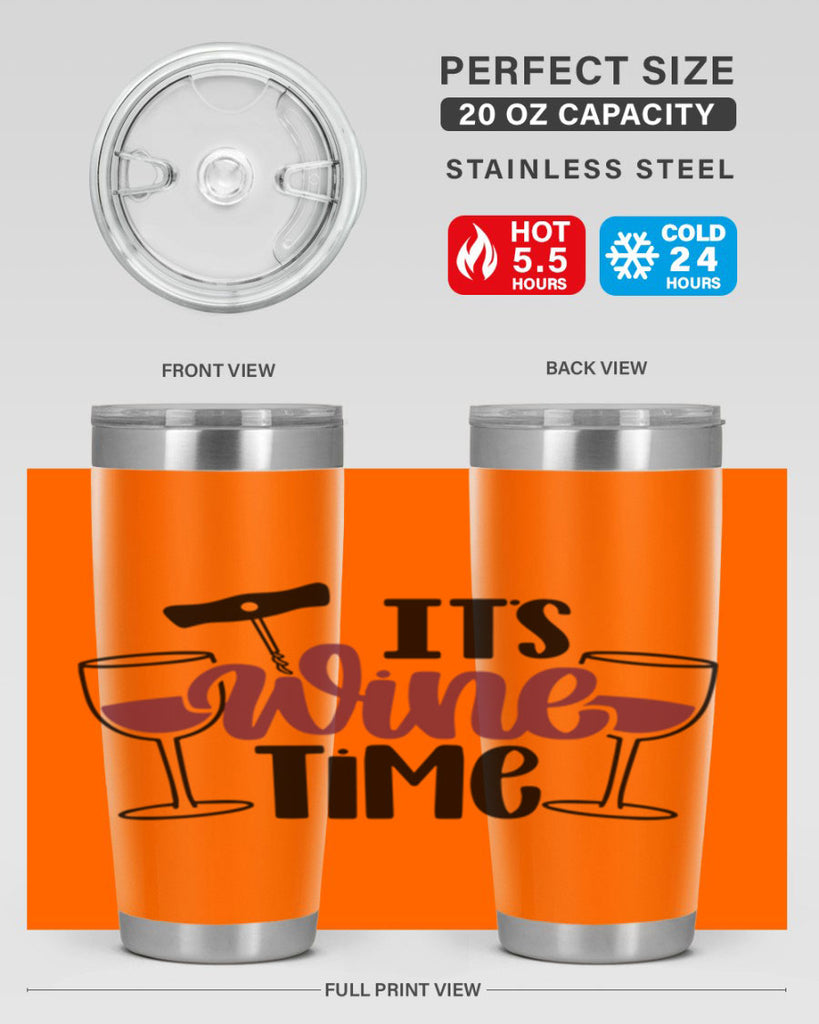 its wine time 46#- wine- Tumbler