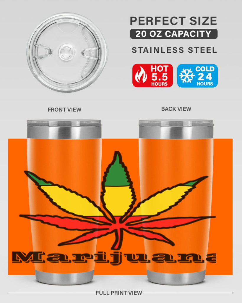 jamican cannabis 164#- marijuana- Tumbler