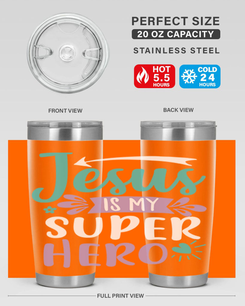 jesus is my superhero 71#- easter- Tumbler