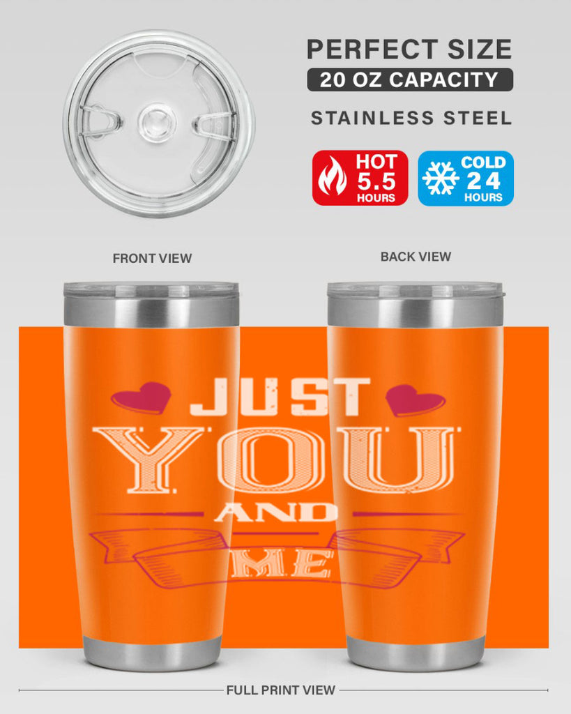 just you and me 48#- valentines day- Tumbler