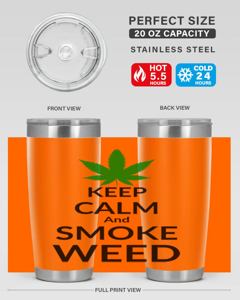 keep calm and smoke weed 173#- marijuana- Tumbler