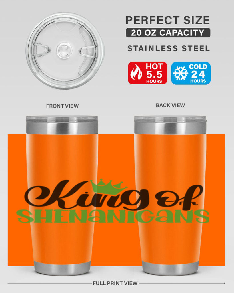 king Of Shenanigans Style 74#- St Patricks Day- Tumbler