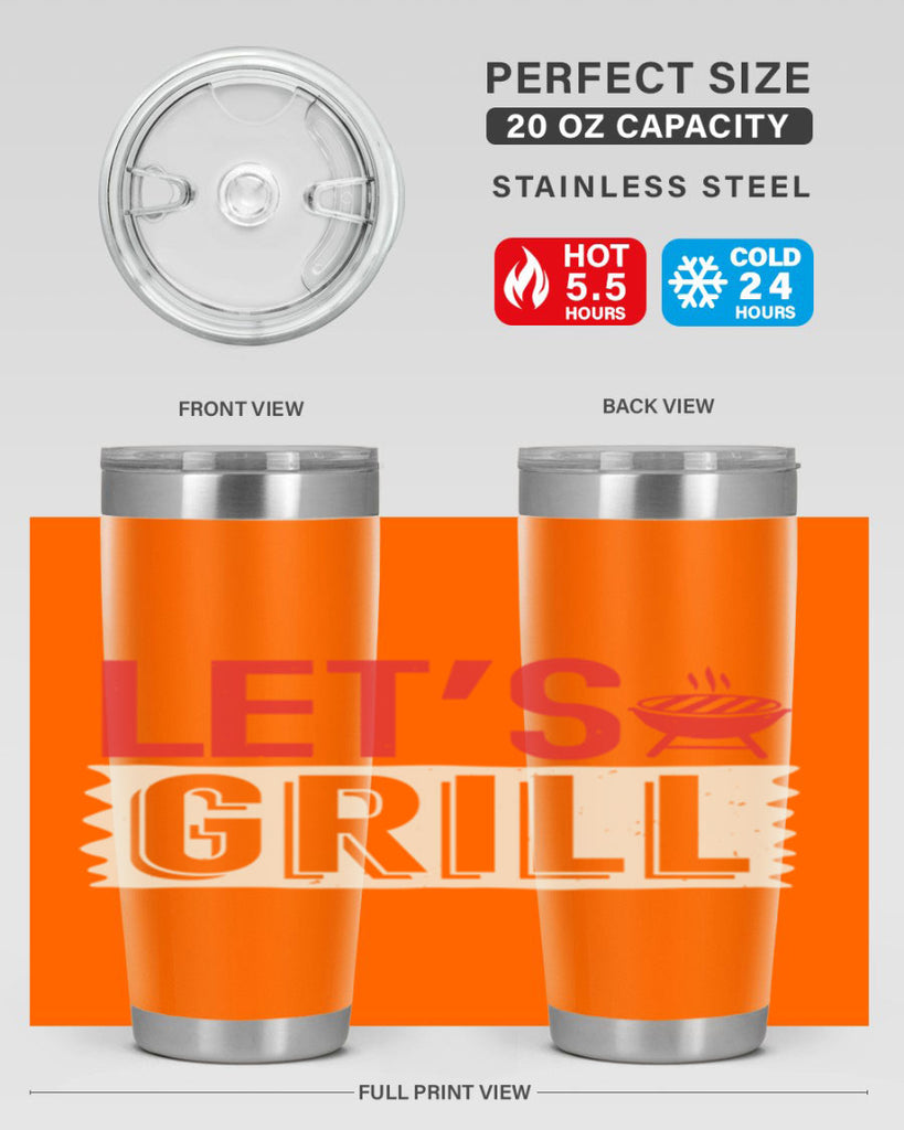 lets grill 25#- bbq- Tumbler