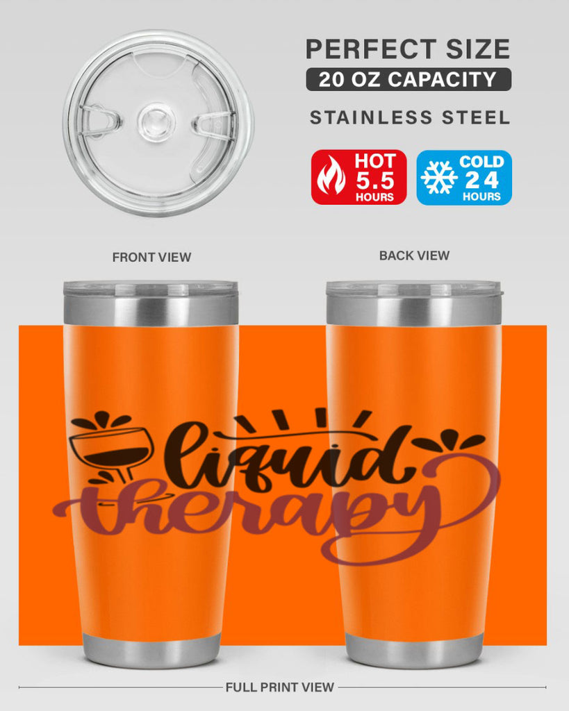 liquid therapy 44#- wine- Tumbler