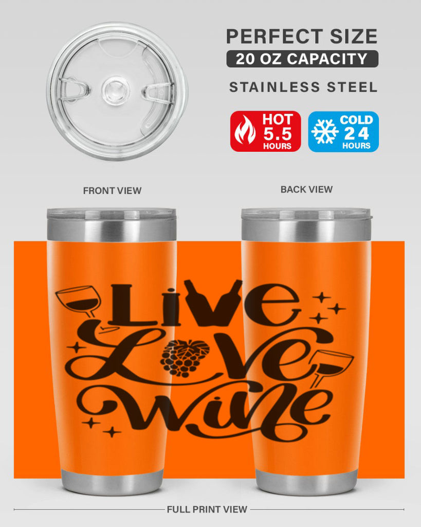 live love wine 43#- wine- Tumbler