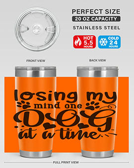 losing my mind one dog at a time Style 75#- dog- Tumbler