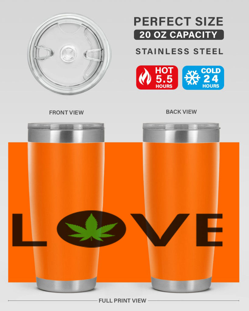 love cannabis 189#- marijuana- Tumbler