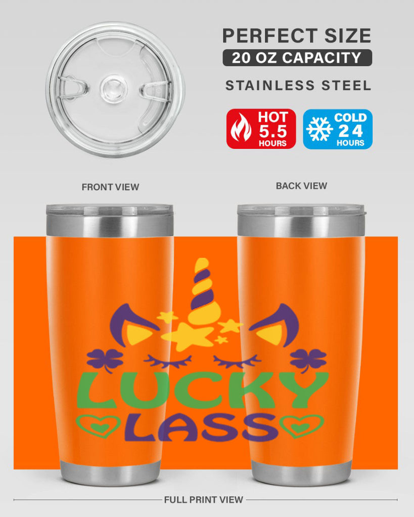 lucy lass 11#- mardi gras- Tumbler