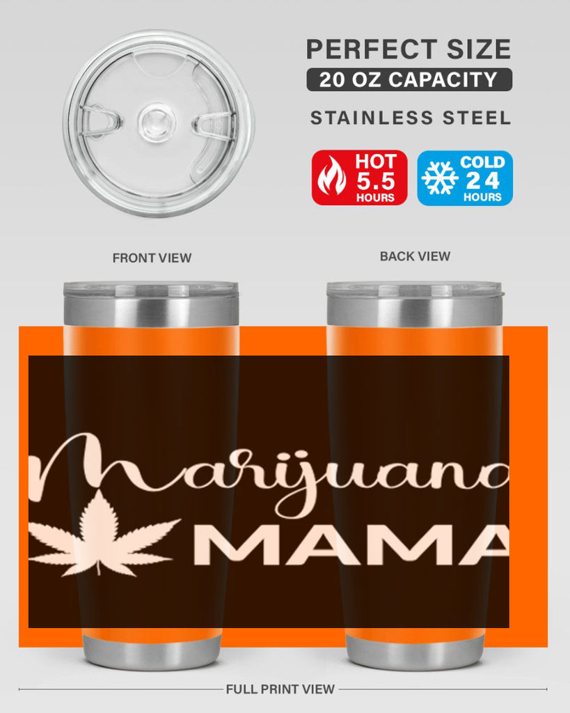 marijuana mama 202#- marijuana- Tumbler