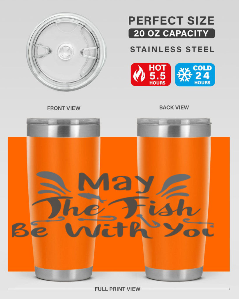 may the fish 54#- fishing- Tumbler