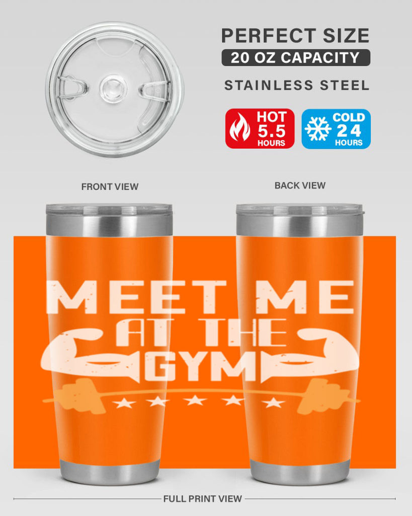 meet me at the gym 83#- gym- Tumbler