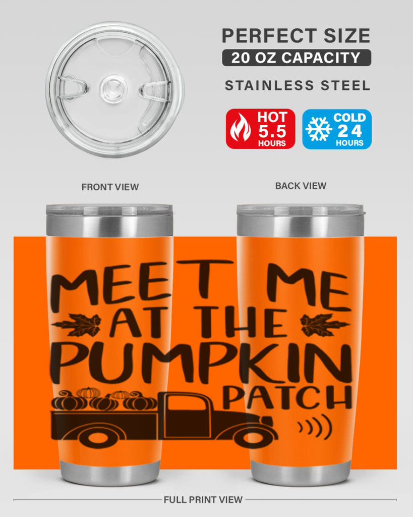 meet me at the pumpkin patch 423#- fall- Tumbler