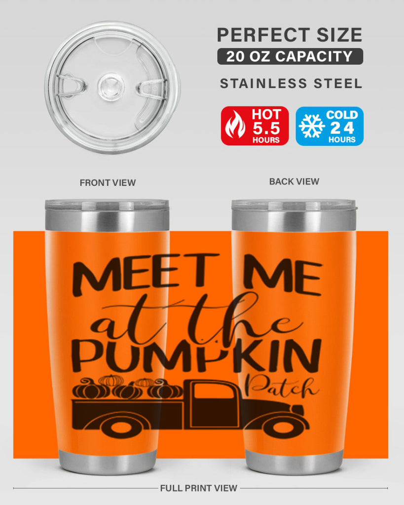 meet me at the pumpkin patch 424#- fall- Tumbler