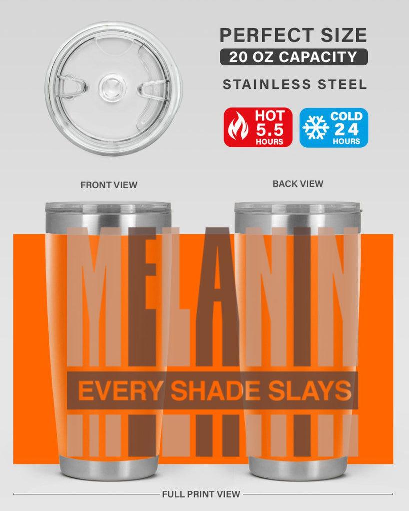 melanin every shade slays 90#- black words phrases- Cotton Tank