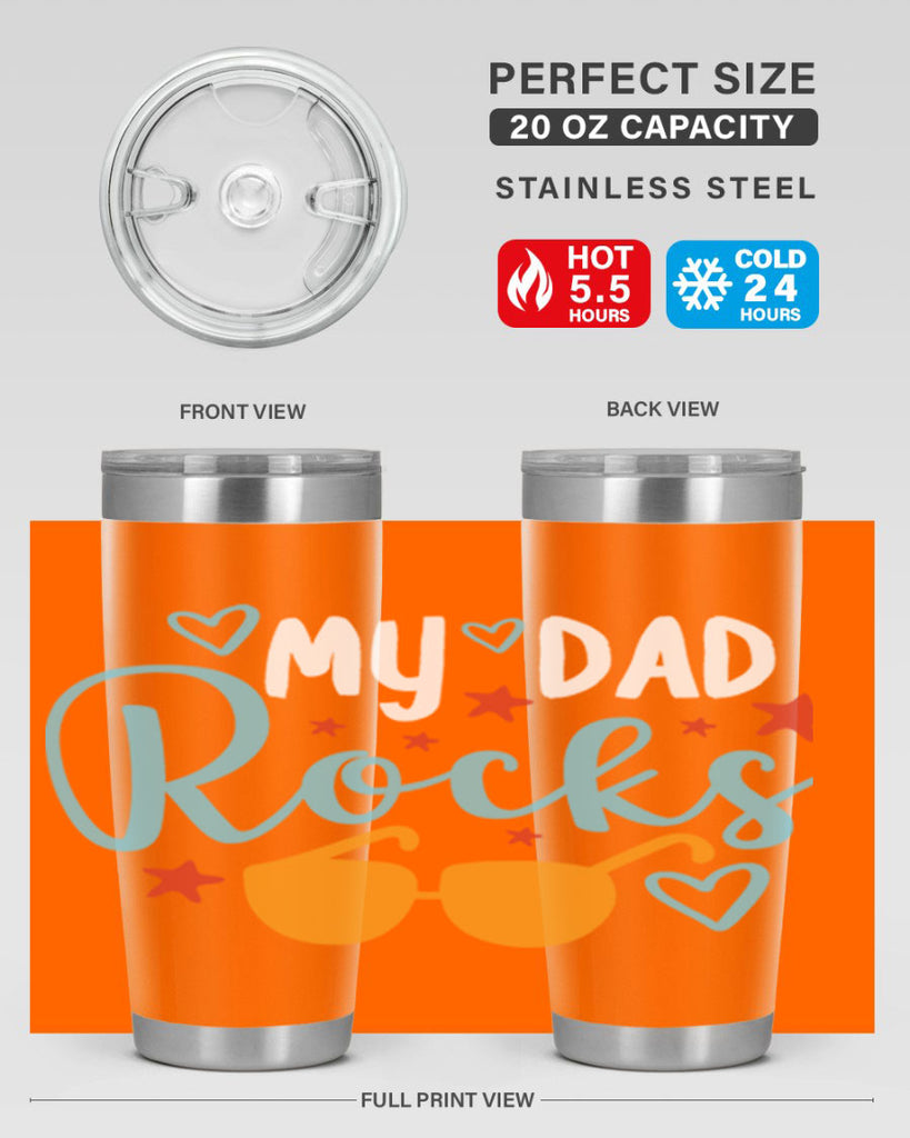 my dad rocks 83#- fathers day- Tumbler