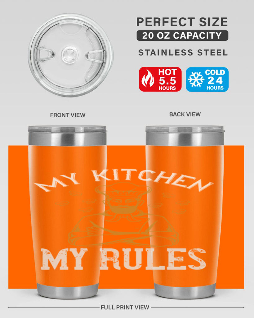 my kitchen my rules 15#- cooking- Tumbler