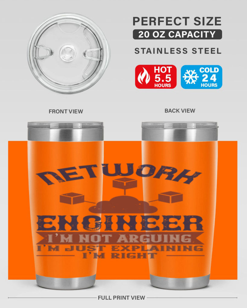 network engineer I am not arguing Im just explaining im right Style 42#- engineer- tumbler