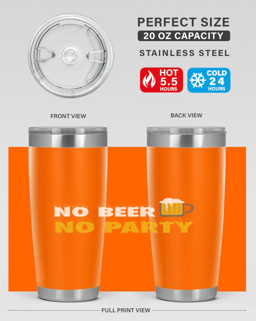 no beer no party 57#- beer- Tumbler