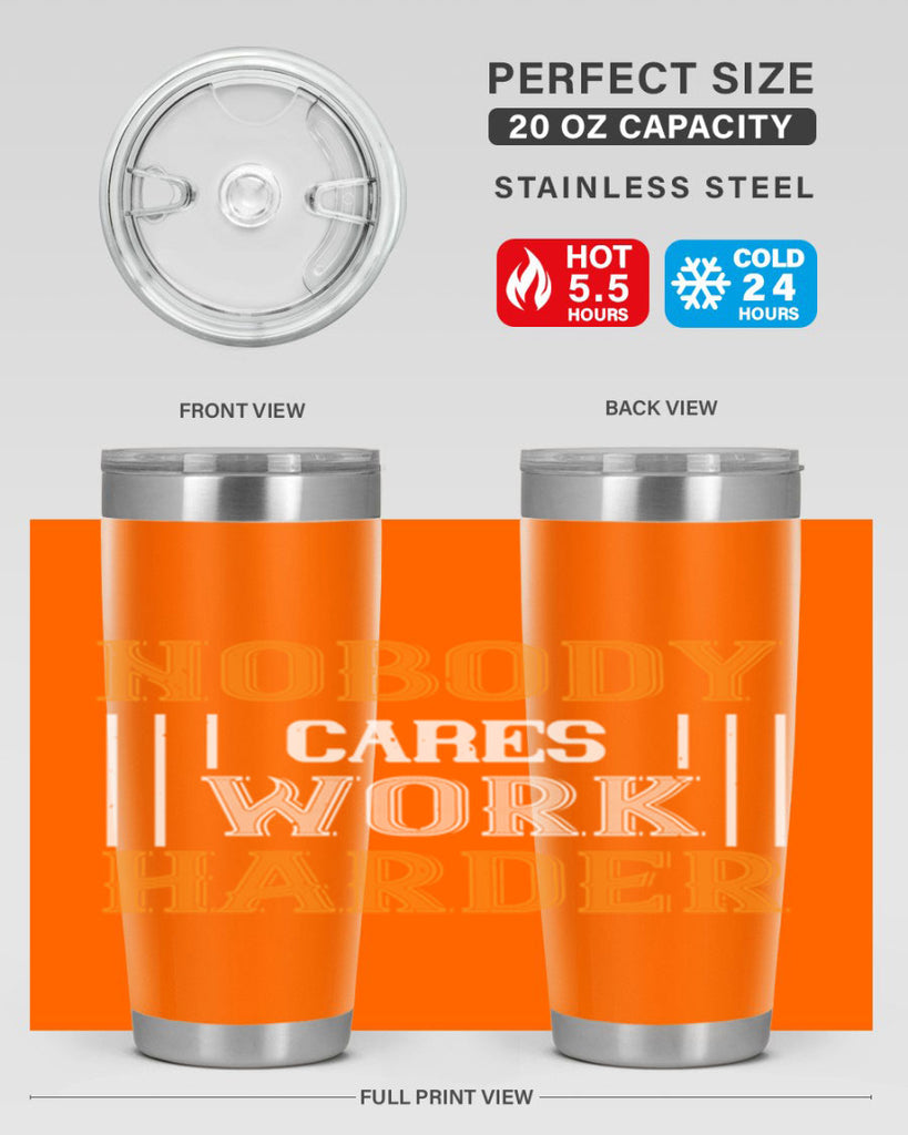 nobody i cares work herder 78#- gym- Tumbler