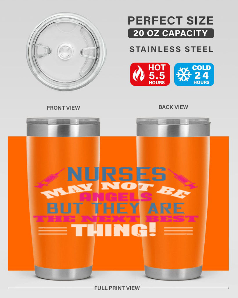 nurse may not be angels Style 279#- nurse- tumbler